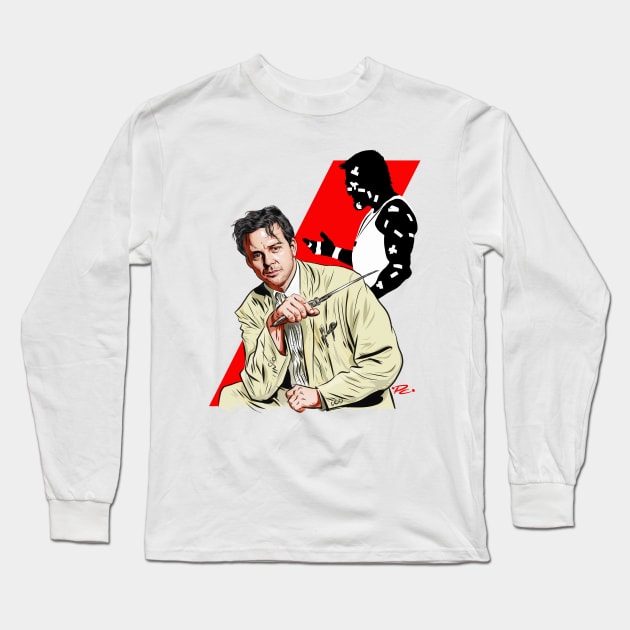 Mickey Rourke - An illustration by Paul Cemmick Long Sleeve T-Shirt by PLAYDIGITAL2020